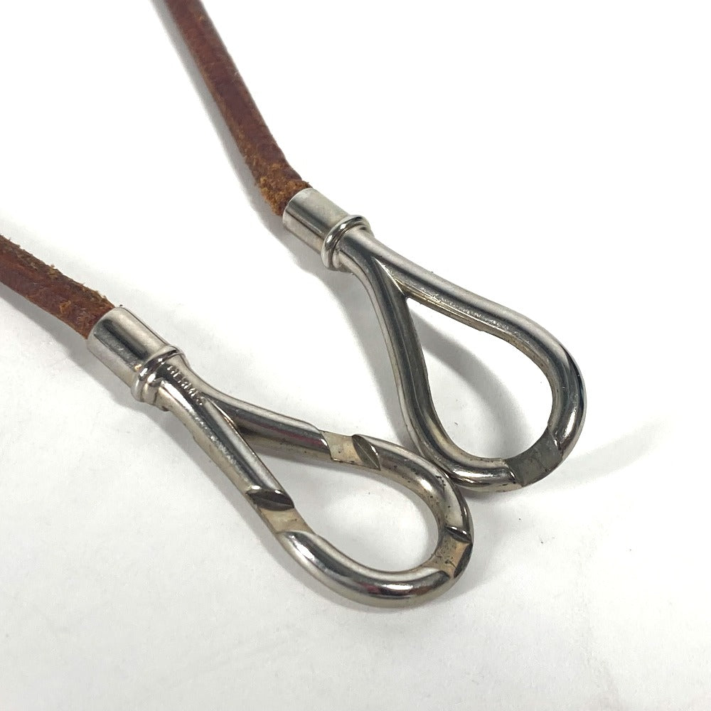 HERMES ネックレス アタメ 2重ブレスレット アクセサリー チョーカー レザー メンズ - brandshop-reference