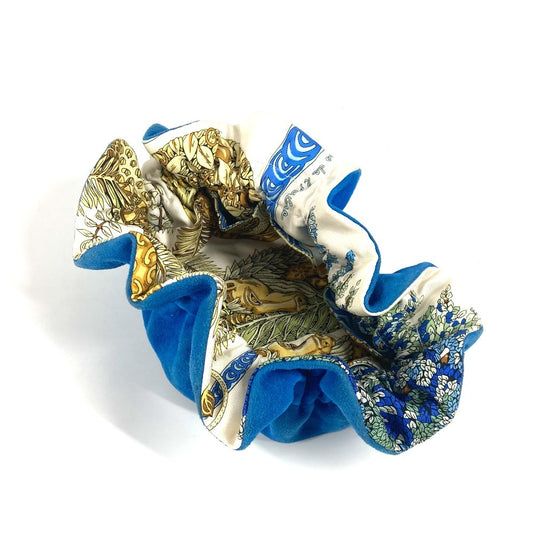 HERMES ブルスアビジュー 巾着ポーチ マルチポーチ ポーチ スエード レディース ブルー - brandshop-reference