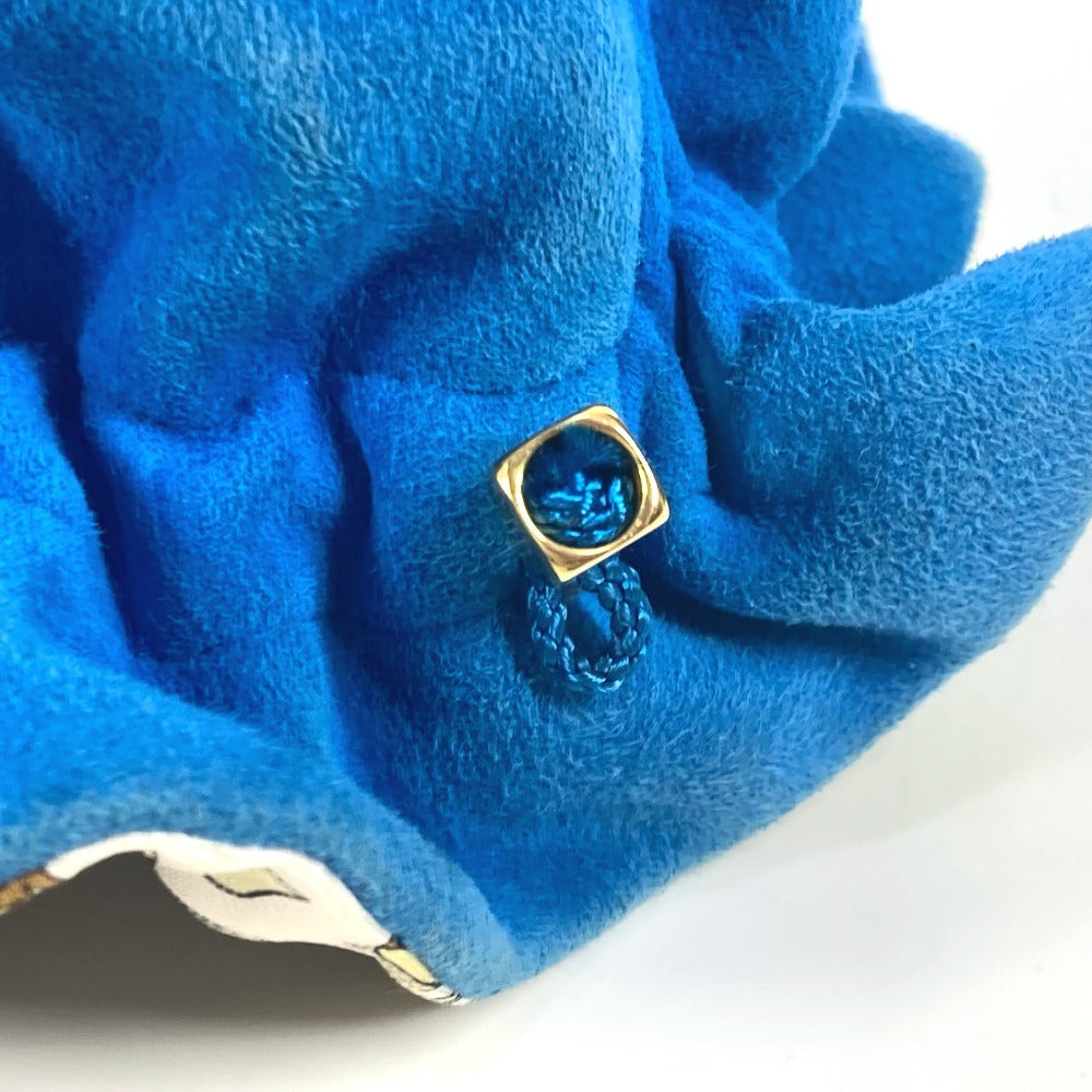 HERMES ブルスアビジュー 巾着ポーチ マルチポーチ ポーチ スエード レディース ブルー - brandshop-reference