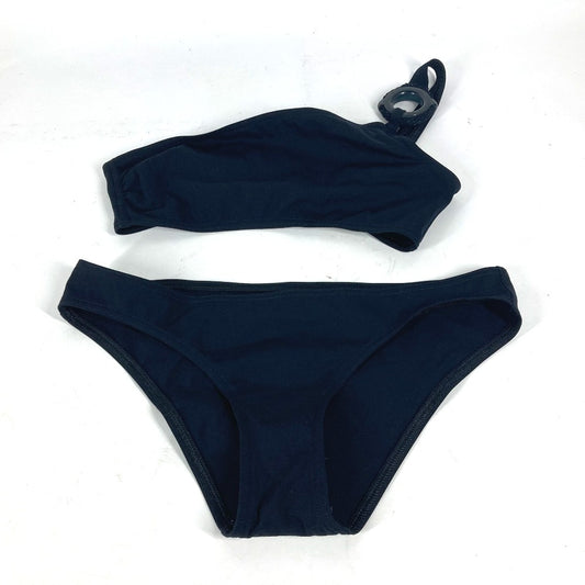 HERMES Chaine d'Ancre Bikini Swimwear Nylon Women's Black
