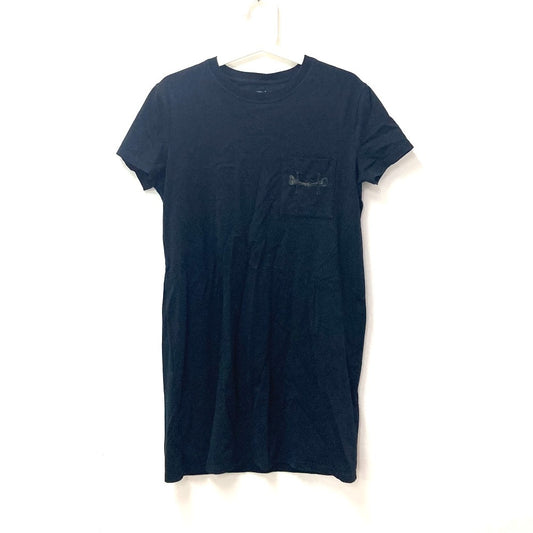 HERMES ロング Tシャツワンピース アパレル シャツワンピ アパレル ワンピース コットン レディース ブラック