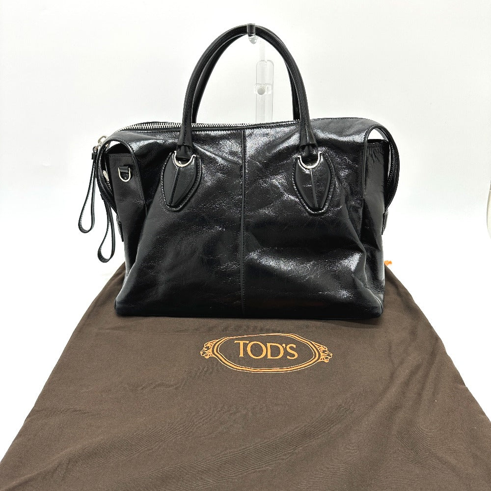 TOD'S D-Style Leather Handbag, Men's, Black