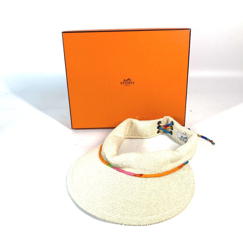 HERMES パイル 帽子 サンバイザー コットン レディース - brandshop-reference