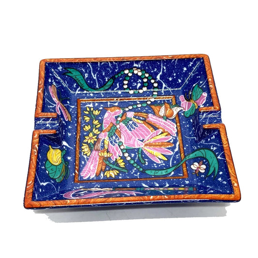HERMES Pierre Drian & Doxidan Ashtray, Ceramic, Unisex, Blue