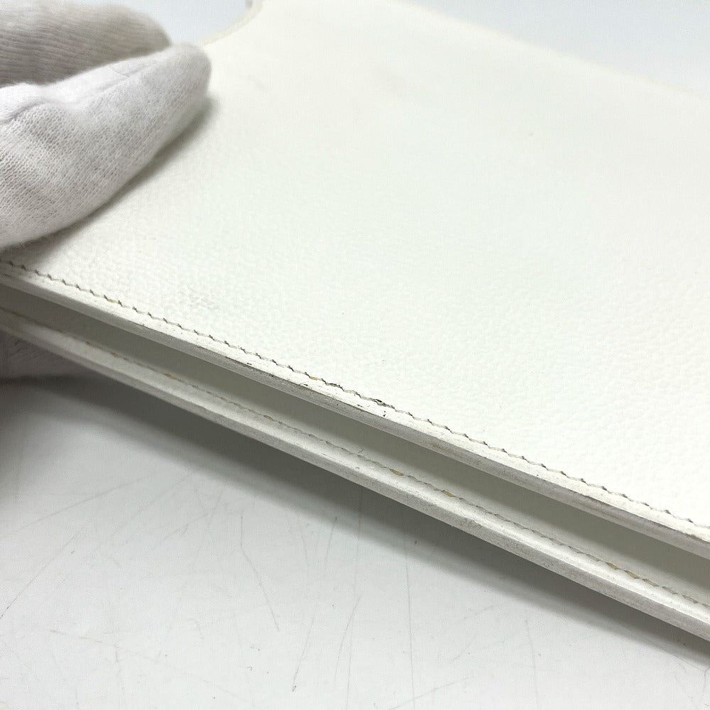 HERMES オニメトゥ ポシェット カバン バッグ ショルダーバッグ レザー レディース ホワイト