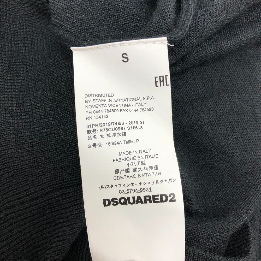 DSQUARED2 ロゴ ノースリーブ ニット ワンピース アパレル ワンピース アクリル レディース - brandshop-reference