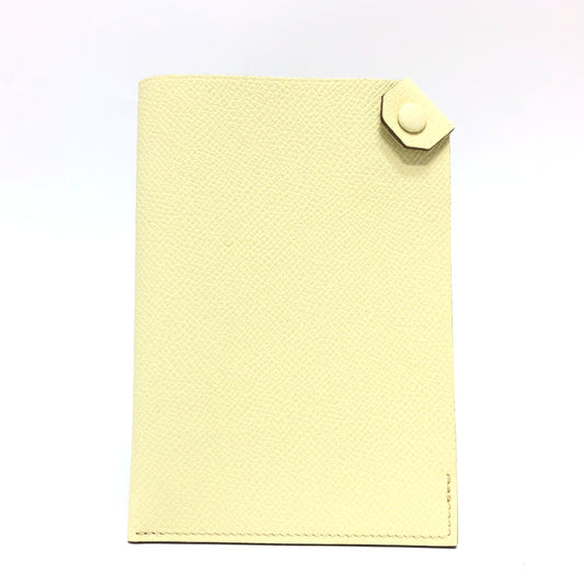 HERMES Tarmac PM Passport Case, Tarmac Passport Case, Epson, Women's, Jaune Milton, Yellow