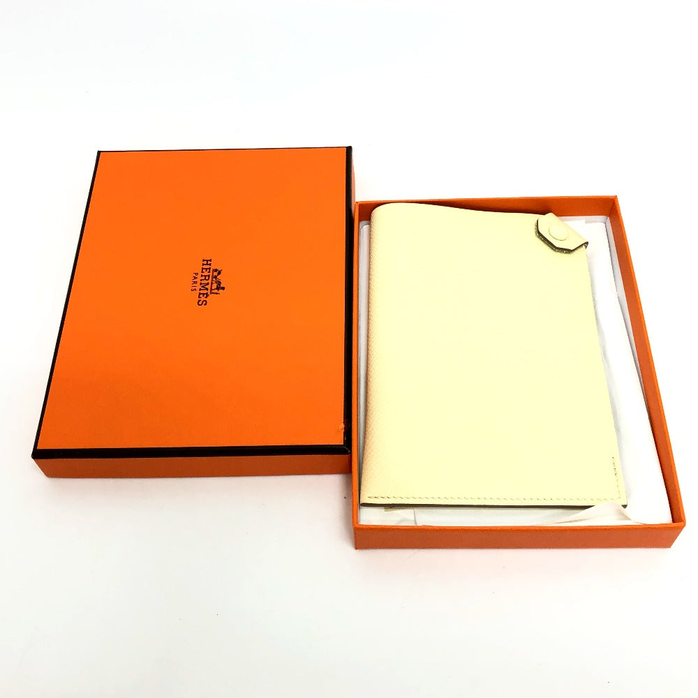 HERMES Tarmac PM Passport Case, Tarmac Passport Case, Epson, Women's, Jaune Milton, Yellow