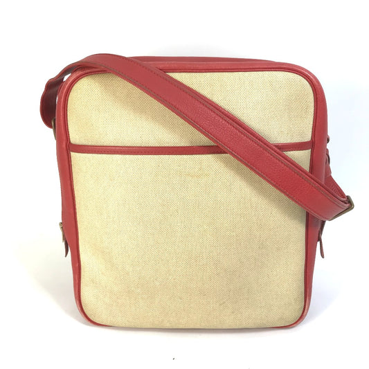 HERMES Victoria Square Shoulder Bag, Toile H, Women's, Beige