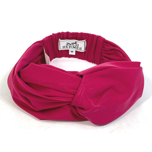 HERMES 2022 model eugenia headband Headband hair accessories hair band polyamide / Elastane pink Used