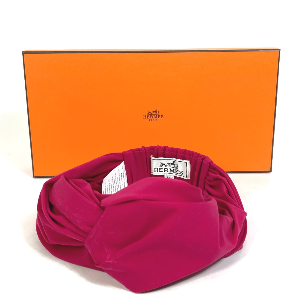 HERMES 2022 Model Eugenia Headband Headband Hair Accessory Hair Band Polyamide Women's Pink