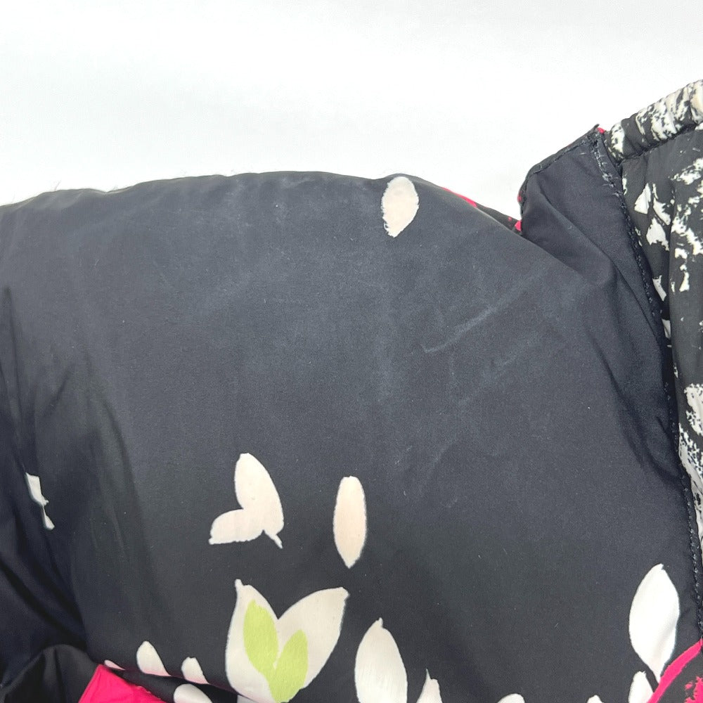 Moschino WT5854203 Pakaian Pakaian Padded Padded Floral Down Jacket Nylon Wanita Hitam