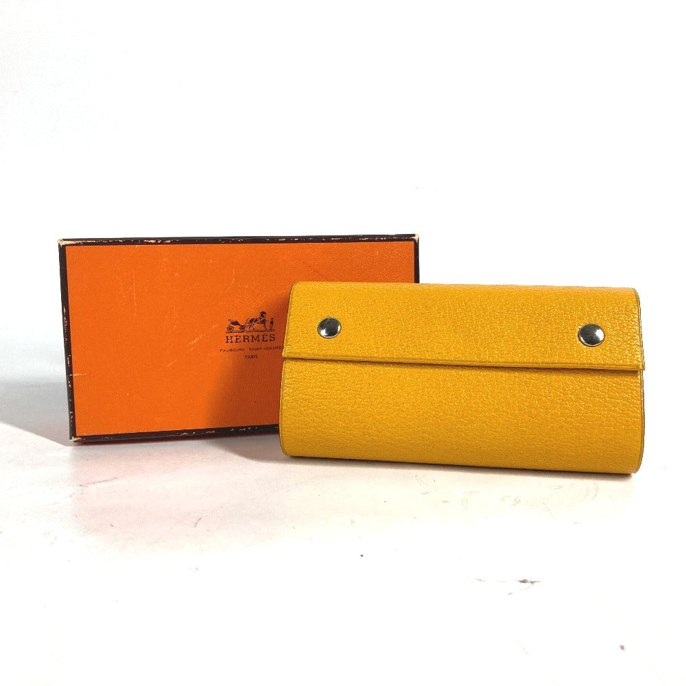 HERMES ロールノート カイエルーレ メモ帳 ステーショナリー ノートブック レザー ユニセックス イエロー - brandshop-reference