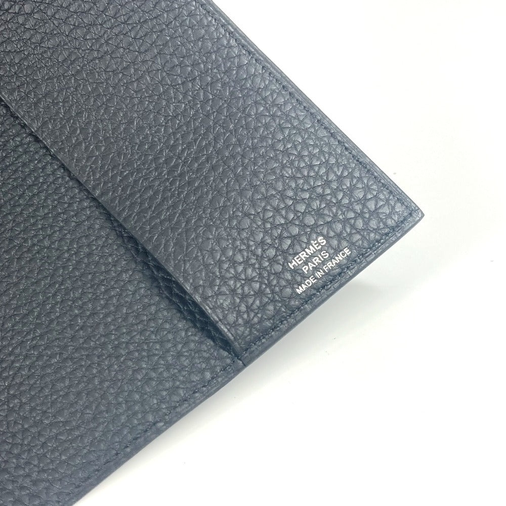 HERMES ノートパッド 《EAジップ》 PM ノート メモ帳 ケース ステーショナリー 手帳 ノートカバー トゴ ユニセックス ブラック - brandshop-reference