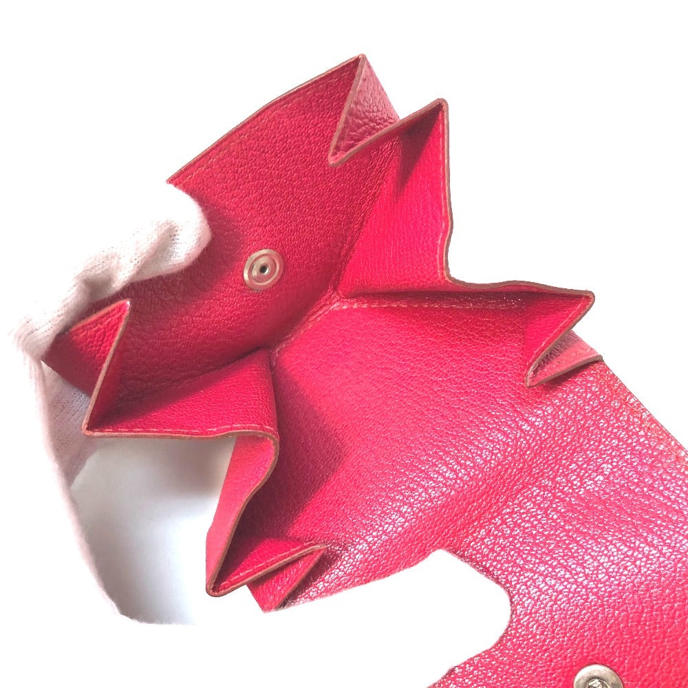 HERMES Le Calanhuit LE48 Coin Purse Chevre Women's Pink