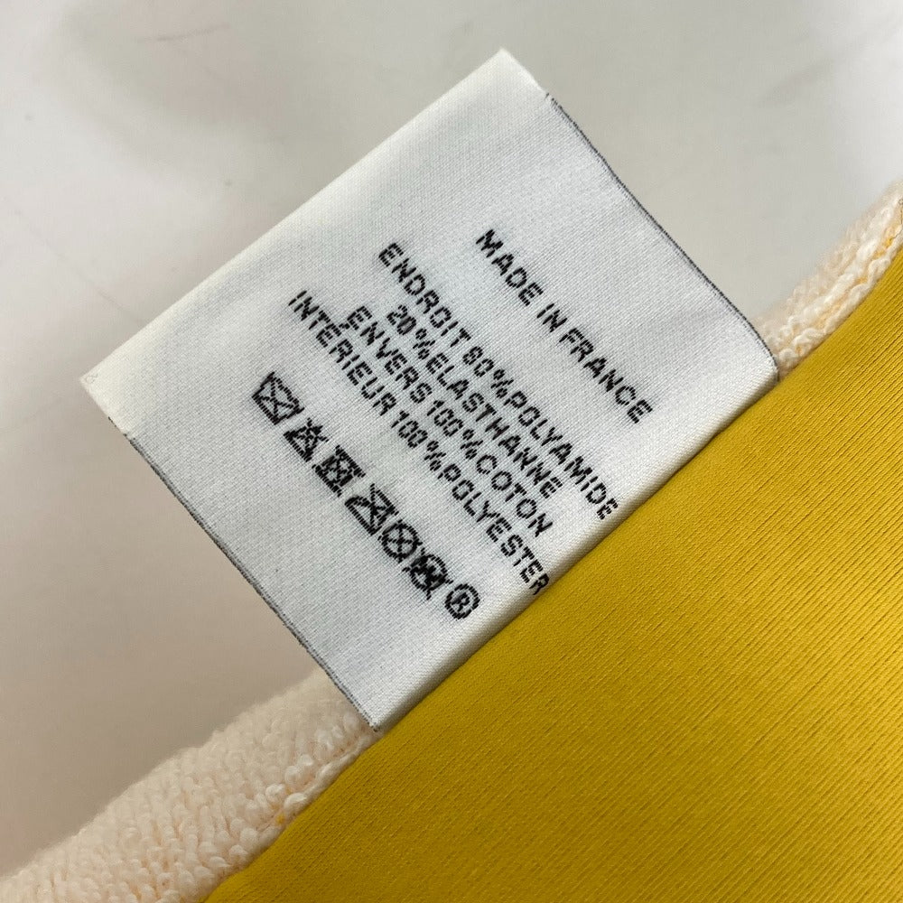 HERMES Yachting Wave Beach Cushion, Interior Pillow, Polyamide, Unisex, Yellow and White