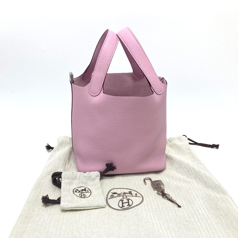 HERMES B刻 ピコタンロックPM ピコタンロック PM トートバック バック カバン ピコタン ハンドバッグ トリヨンクレマンス レディース モーヴシルベストル ピンク - brandshop-reference