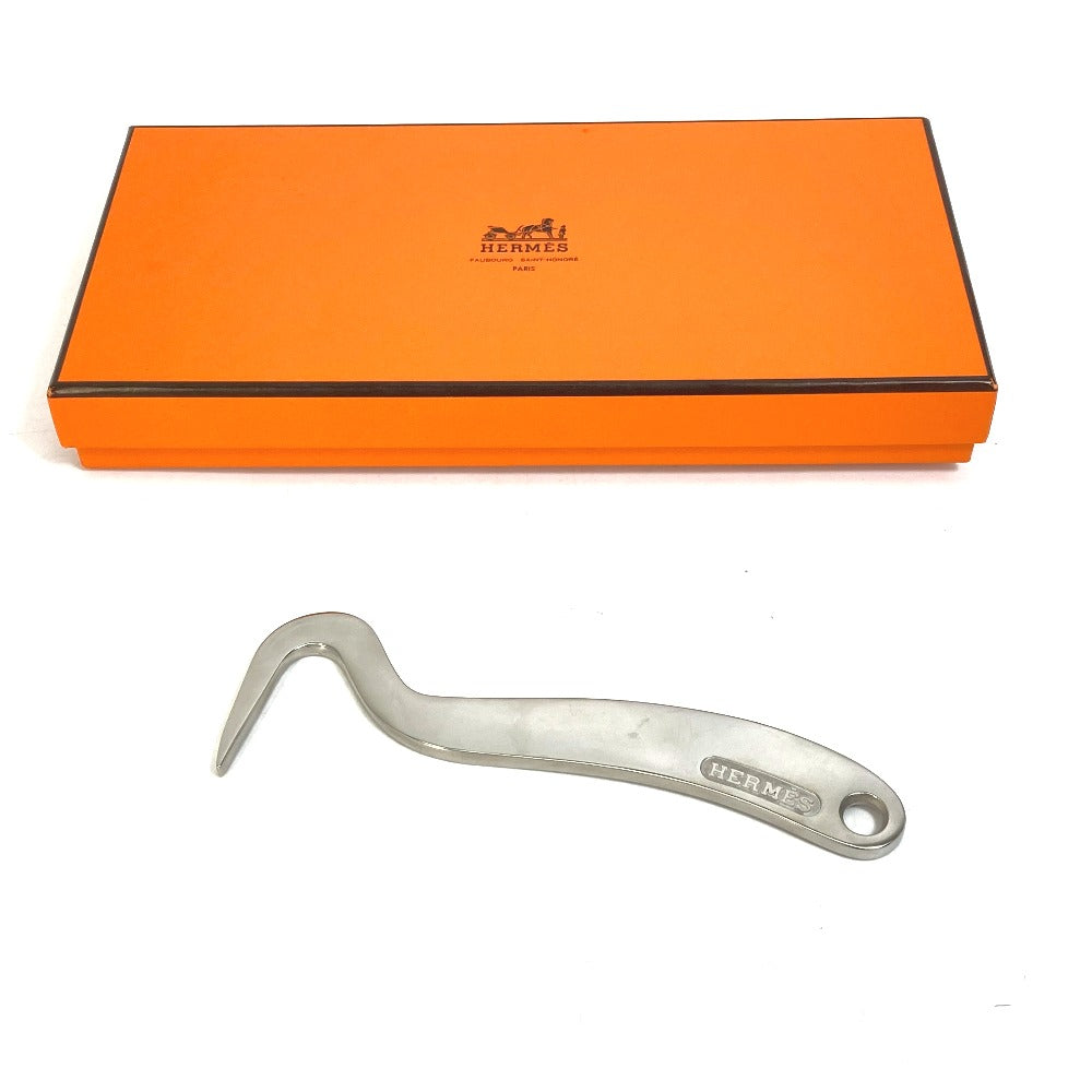 HERMES Horse Riding Sports Tack Hoof Picks, Iron Nails, Horseshoe Cleaning Tool, Logo, Metal, Unisex, Silver