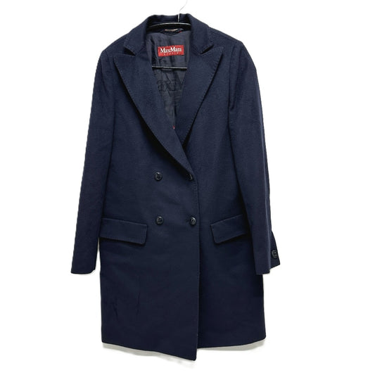 MAX MARA 60864153-38-01 ステュディオ ロングコート アパレル アウター ロングコート ウール レディース ネイビー - brandshop-reference