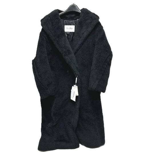 MAX MARA 2521016052 テディベア アパレル ロングコート アルパカ レディース ブラック