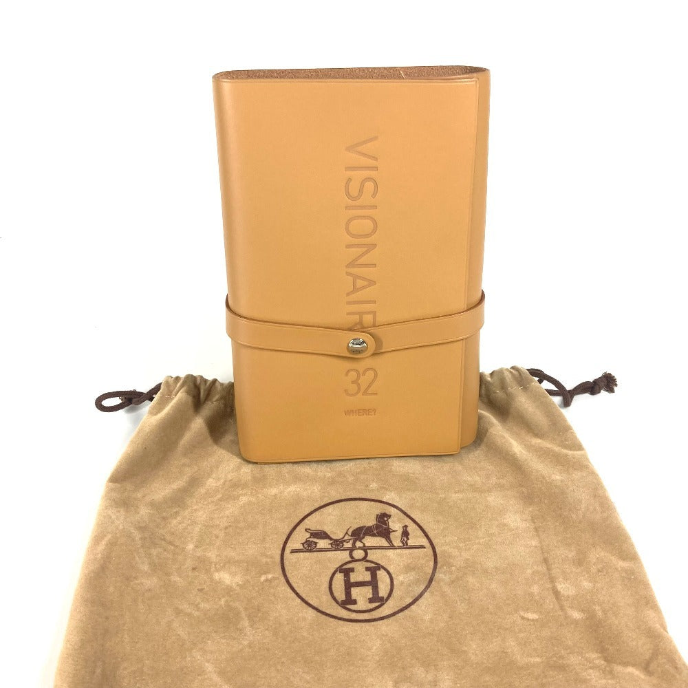 HERMES 鉛筆 VISIONAIRE 32 ヴィジョネア ポストカード セット VISIONAIRE 32 ヴィジョネア 鉛筆&ポストカード&カバーセット ケース セット 文房具 インテリア 雑貨 レザー ユニセックス ベージュ - brandshop-reference