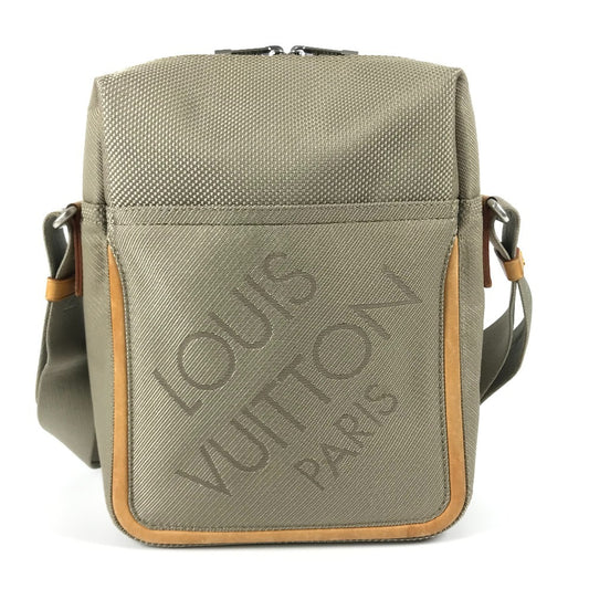 LOUIS VUITTON M93041 Monogram Geant Citadan Crossbody Bag/Pochette/Shoulder Bag in Damier Geant Canvas, Unisex, Sable Gray