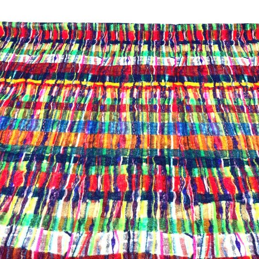 CHANEL 16C All-Over Print Bath Towel, Home Decor, Lap Blanket, Beach Towel, Cotton, Women's, Multicolor