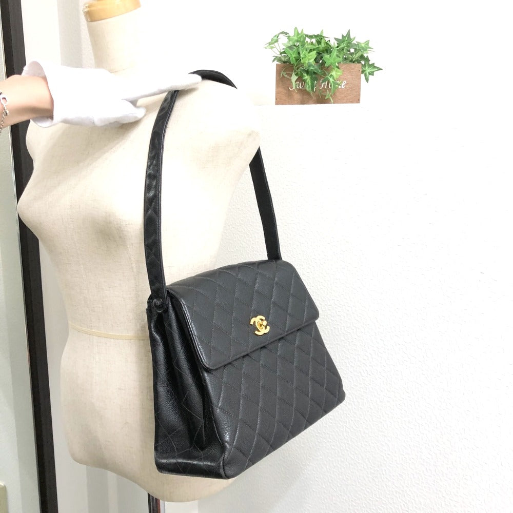 CHANEL ココマーク マトラッセ CC カバン 肩掛け ショルダーバッグ キャビアスキン レディース - brandshop-reference