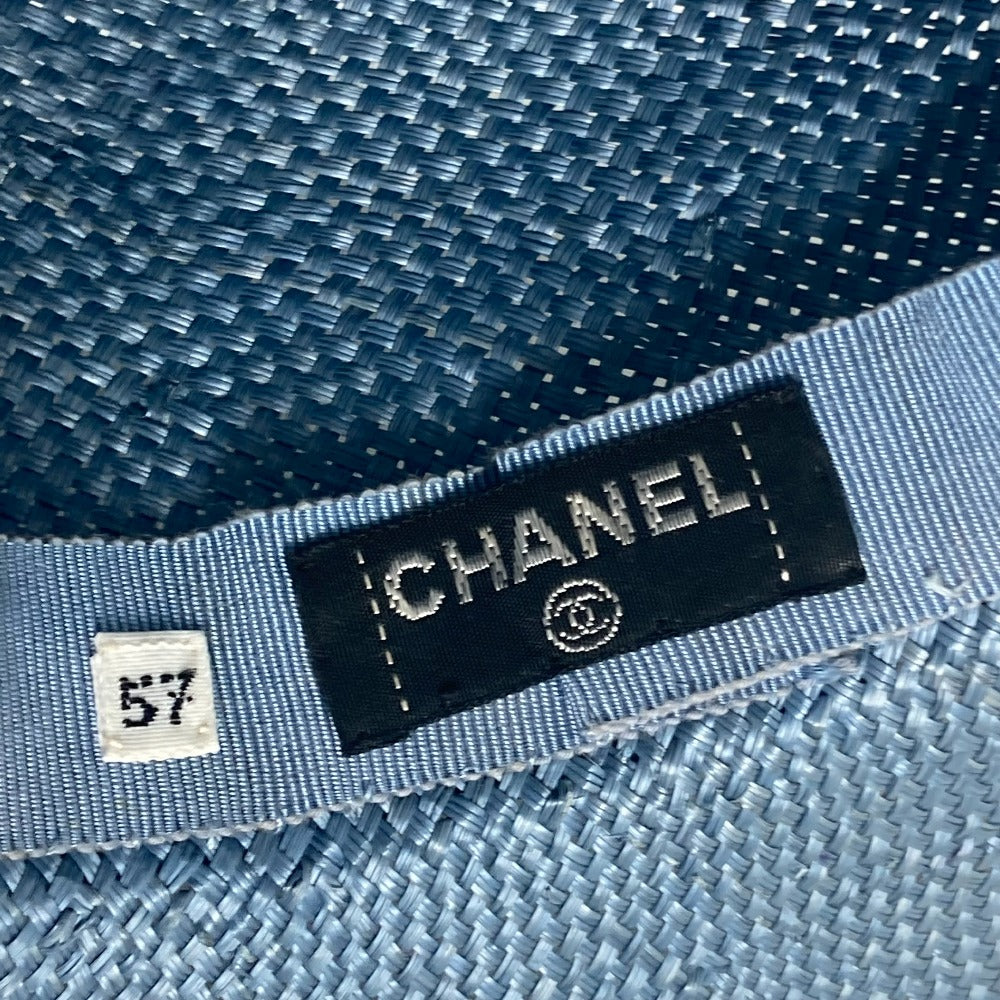 CHANEL サマーハット 麦わら帽子 ストローハット 帽子 バイカラー ハット ストロー レディース - brandshop-reference