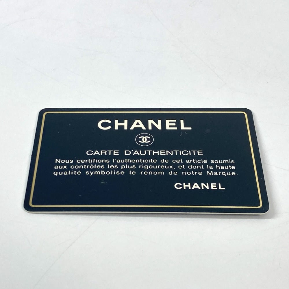 CHANEL Punching Logo Triple Coco CC Coco Mark Big Bag Handbag Enamel Women's Black