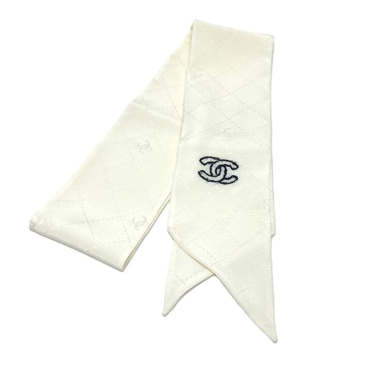 CHANEL ココマーク マトラッセ アパレル バンドースカーフ スカーフ シルク レディース ホワイト - brandshop-reference