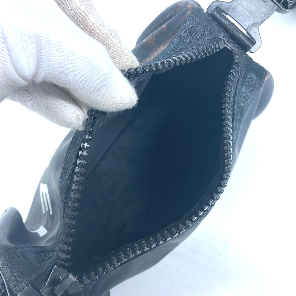 CHANEL スポーツ ロゴ 肩掛 カバン 筒形 ショルダーバッグ ラバー レディース ブラック - brandshop-reference