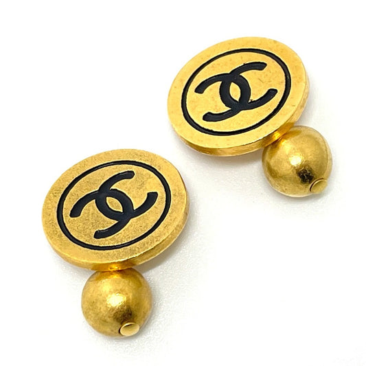 CHANEL CC ココマーク 93A ヴィンテージ ファッション小物 カフス メタル レディース ゴールド
