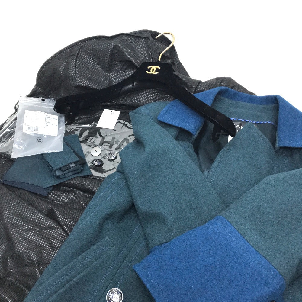 CHANEL 13K ツートンカラー ロングコート ロングコート ウール レディース - brandshop-reference