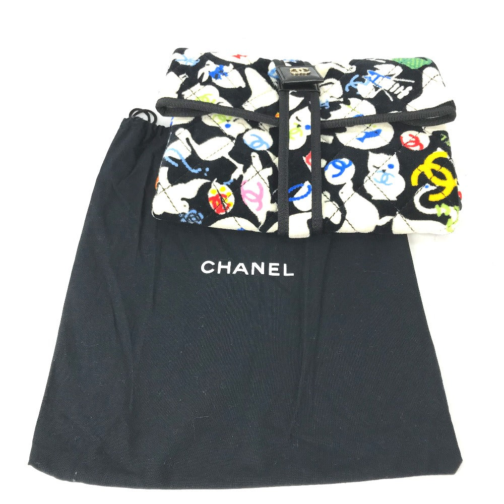 CHANEL アニマル柄 オムツ換えマット おむつ替えシート ベビー BABY 赤ちゃん マット 雑貨 コットン キッズ ブラック