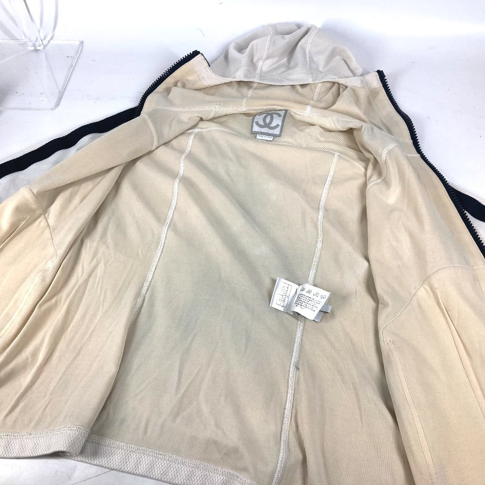 CHANEL P23616 04P スポーツ CC ココマーク アパレル トップス アウター 長袖 フード付き パーカー ポリアミド レディース ホワイト - brandshop-reference