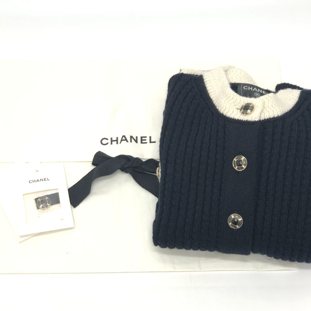CHANEL P79691 2025-2026 AW ココ ネージュ コレクション アパレル ニット ジャケット ウール レディース ブラック