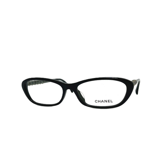 CHANEL 3215-A ココマーク スタッズ 伊達メガネ メガネフレーム アイウェア 眼鏡 めがね メガネ 眼鏡 プラスチック レディース ブラック
