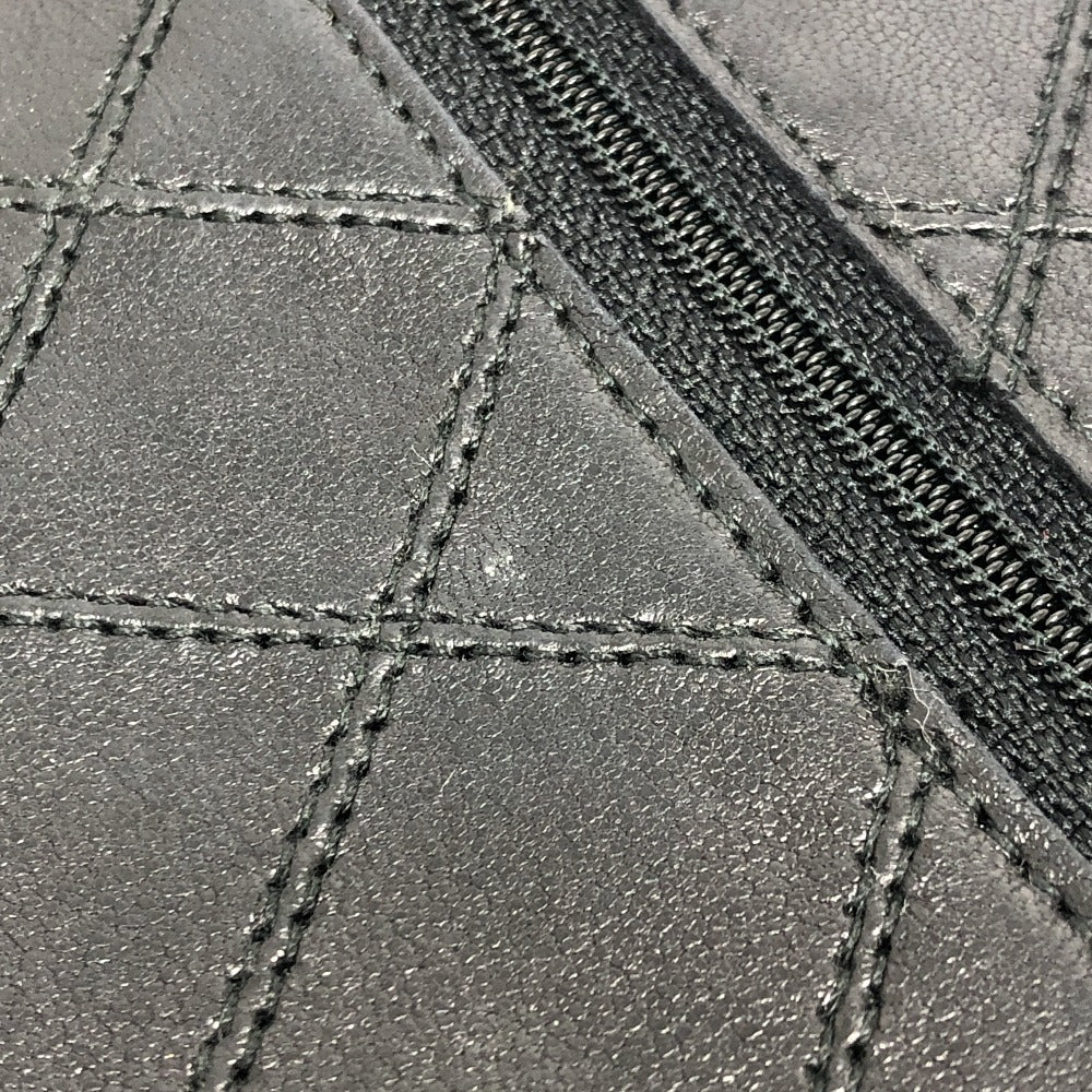 CHANEL マトラッセ 財布 ロングウォレット 小物 フラップウォレット 長財布 ラムスキン レディース ブラック - brandshop-reference