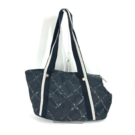 CHANEL (formerly Travel Line) Pet Bag, Shoulder Bag, Boston Bag, Nylon, Unisex, Black