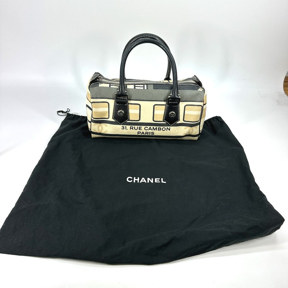 CHANEL セントラルステーション ハンドバッグ カバン ミニ ボストンバッグ PVC レディース ブラック - brandshop-reference