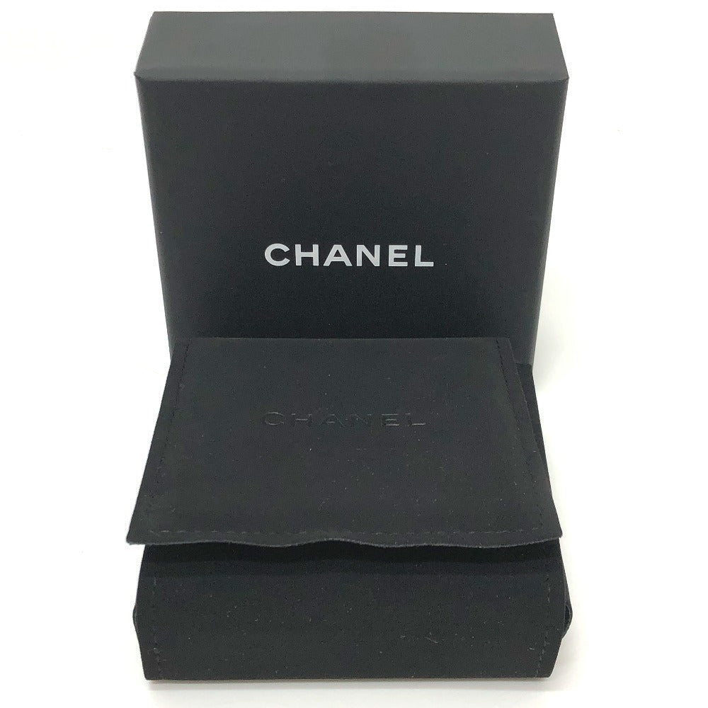 CHANEL L23 Coco Mark Flower Jewelry Accessory Earrings/Piercings, Metal, Women's, Pink x Black, Gold