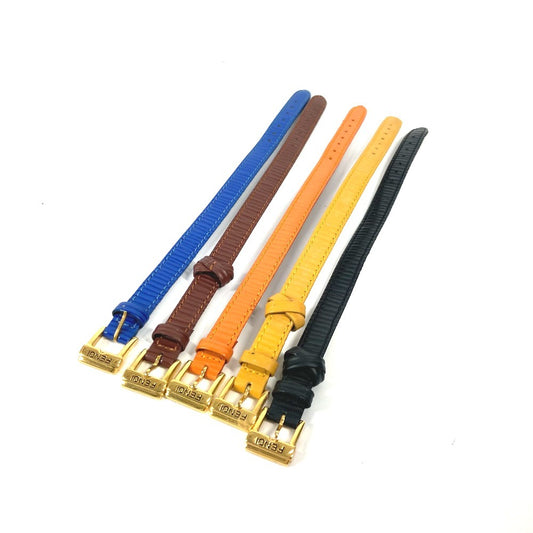 FENDI チェンジ時計用ベルト 5本セット 腕時計 ベルト レザー ユニセックス マルチカラー - brandshop-reference