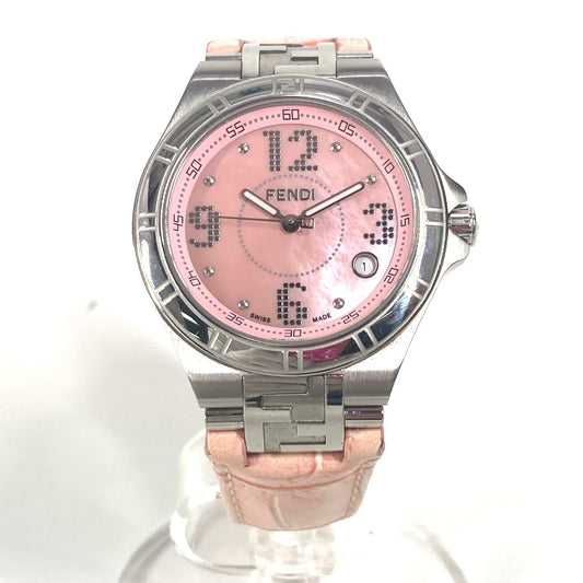 FENDI 4600M ハイスピード ウォッチ レディースウォッチ 腕時計 レザー レディース ピンク - brandshop-reference