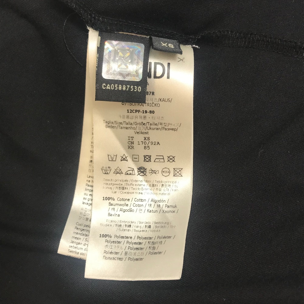 FENDI FY0936 レインボー ロゴ トップス アパレル 半袖Tシャツ コットン メンズ - brandshop-reference