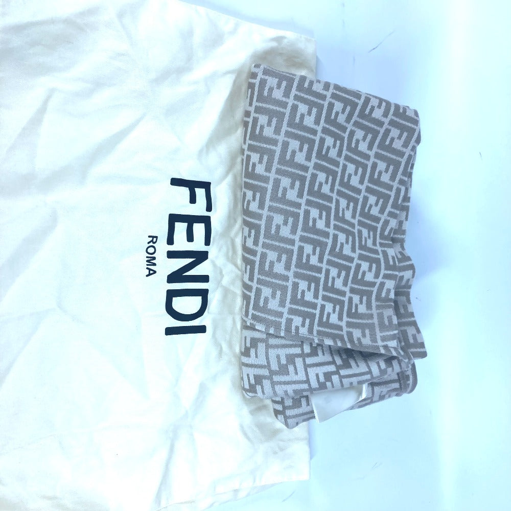 FENDI FXX782 ズッカ ロゴ アパレル ケープ コート ポンチョ ウール レディース ベージュ系 - brandshop-reference