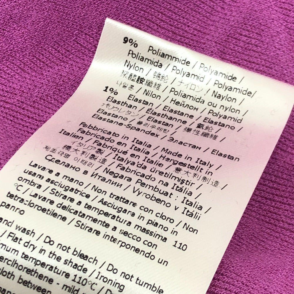 FENDI FZD917 スキムス コラボ ズッカ柄 アパレル バックジップ モックネック 半袖 ワンピース レーヨン レディース ピンク