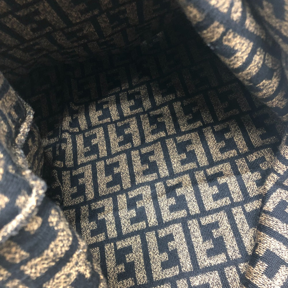 FENDI ズッカ柄 アパレル ニット トップス 総柄 セーター ウール ユニセックス ブラウン