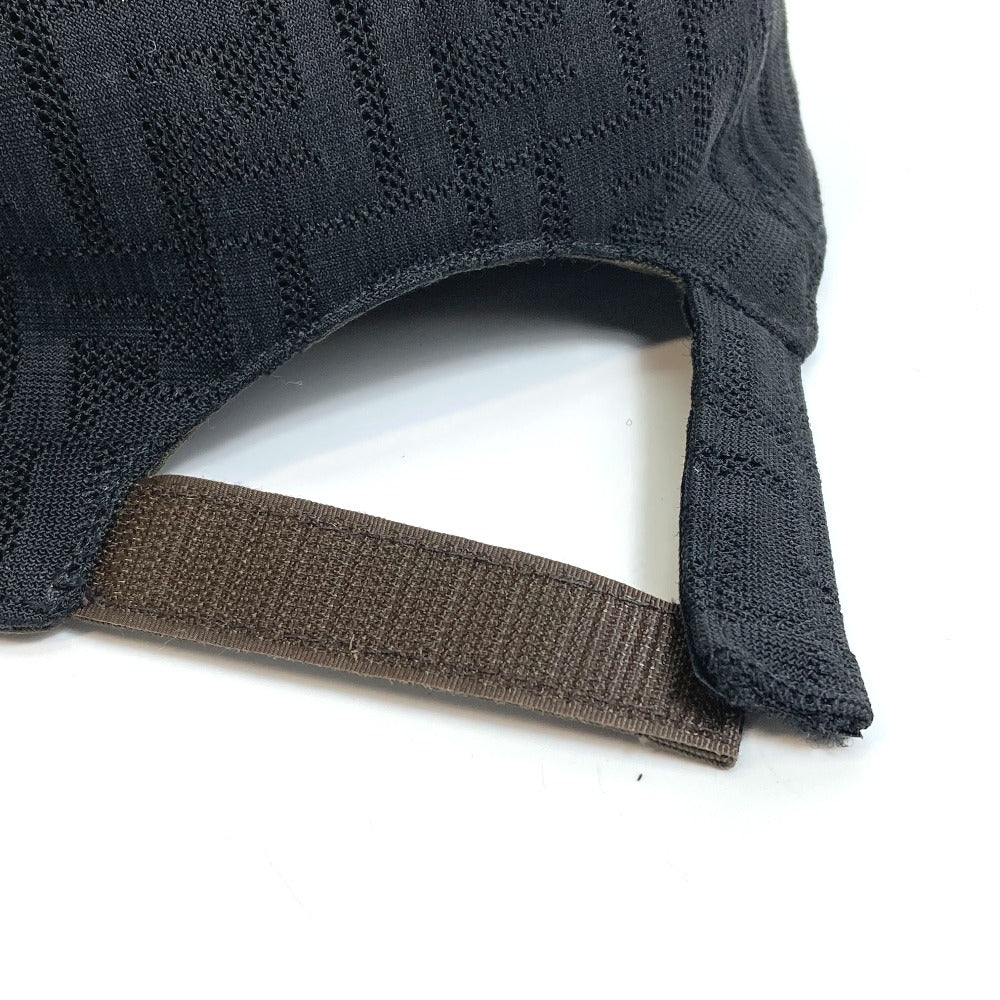 FENDI FZQ770 Zucca Headwear Hat Cap Baseball Cap Polyamide Unisex Black
