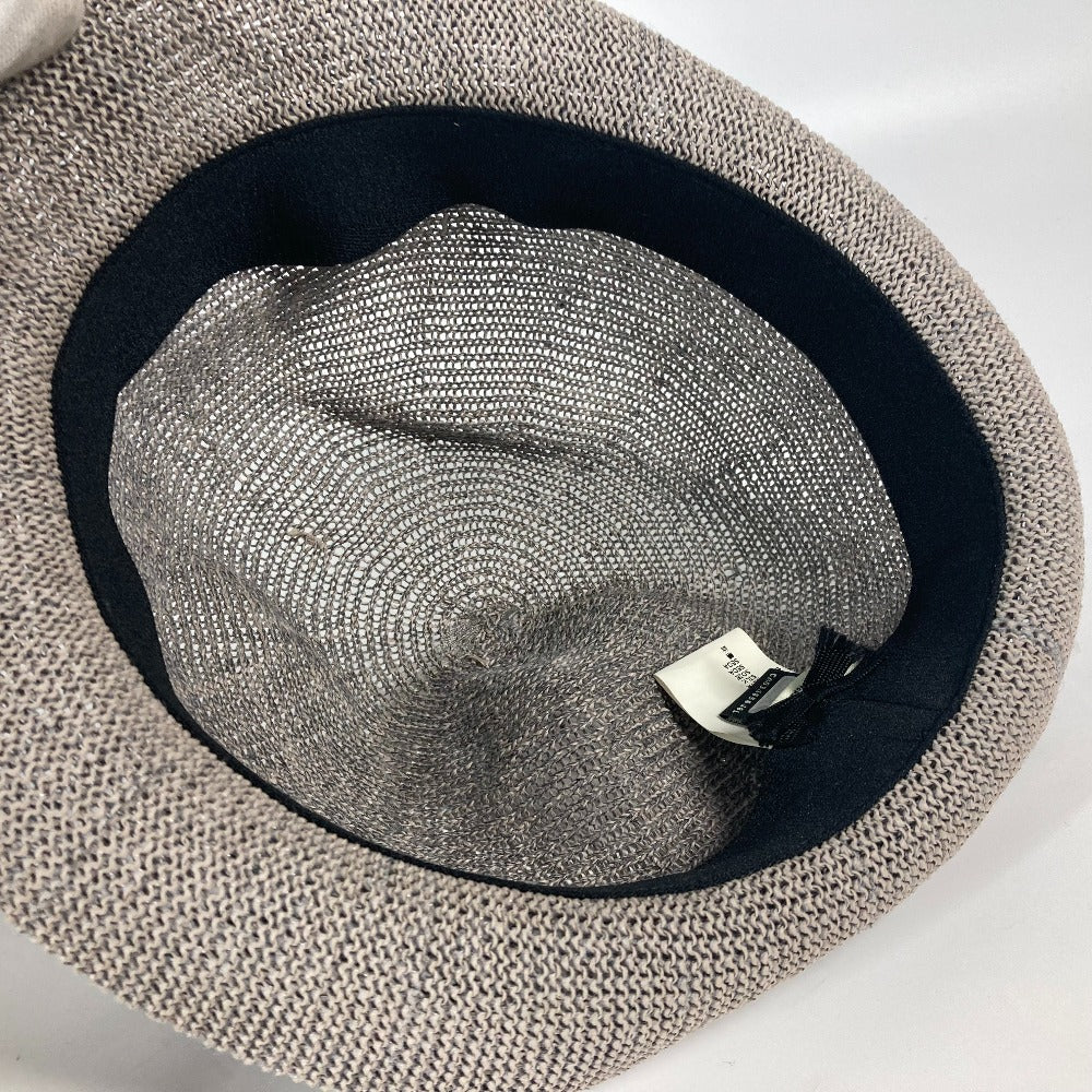 FENDI Men's Gray Bucket Hat, Bob Hat, Monster Summer Hat, Mesh Hat with Paper Pattern